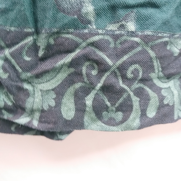 McNaughton 14 Forest Green Floral Victorian Tapestry Skirt Plus - Picture 6 of 13